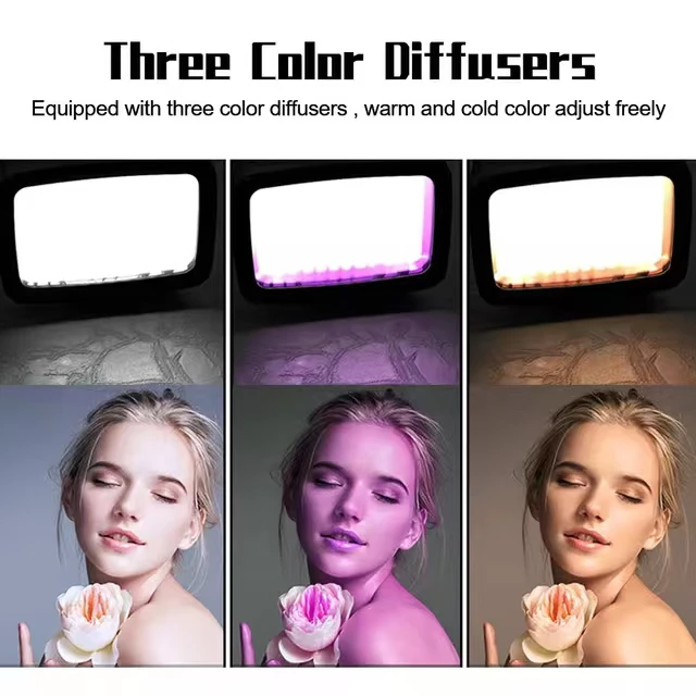 Ckhb-39D 1800LM 60 светодиодный водонепроницаемый фонарик заполняющий свет с 3-цветным диффузором подводная камера 40 м освещение для фотосъемки