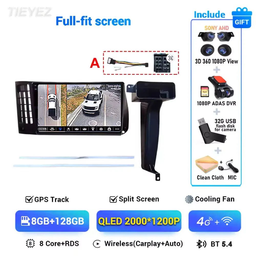 Android 15 voor VW Volkswagen Golf 3 1992-1993 2K Carplay autoradio multimediaspeler navigatie stereo GPS 4G WIFI BT DSP