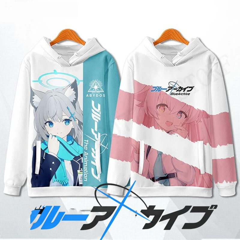 أنيمي لعبة الأزرق الأرشيف Hoshino ثلاثية الأبعاد طباعة هوديي الرجال النساء موضة الكرتون رياضية عادية هوديي البلوز الملابس الشتوية معطف