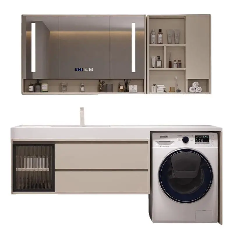 

Сланцевая стиральная машина для балкона, умывальник, значительная другой умывальник, встроенный шкаф для ванной комнаты