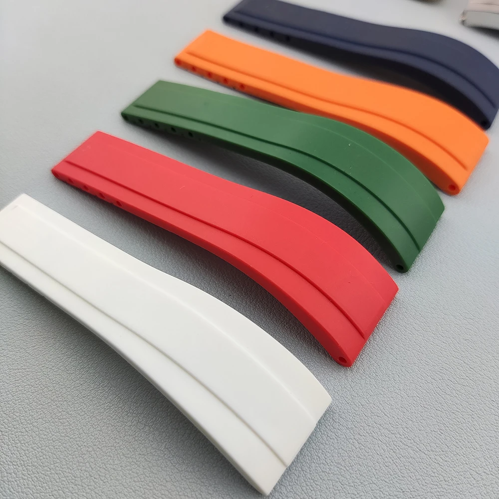 20mm Rubber Silicone Watch band Buckle Watchband for Role strap Daytona Submariner DEEPSEA GMT SEAMARSTER OYSTERFLEX