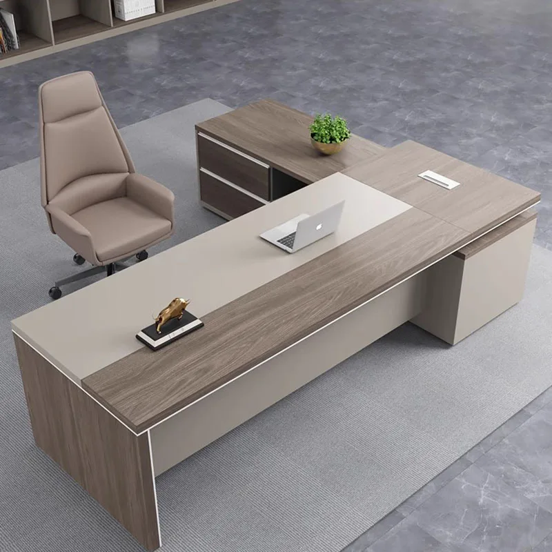 

Luxury Meeting Office Desks Console Boss Standing Computer Office Desks Workbench Organization Bureau Meuble Office Supplies