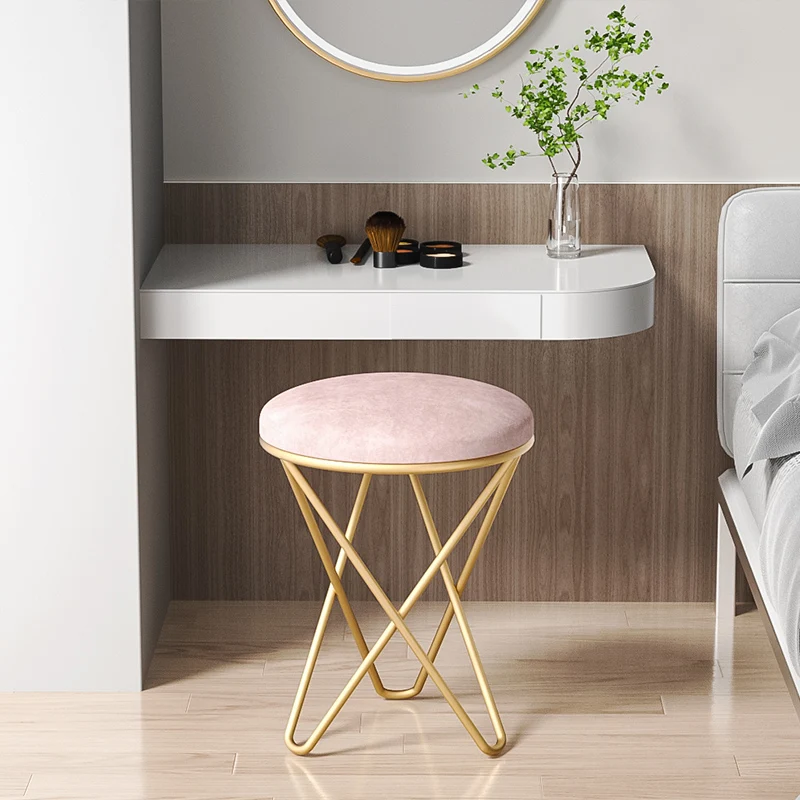 Nordic Stool Makeup and Dressing Stools Dressing Table Stools Female Bedroom Chair Round Stool Changing Shoes At Home Doorstep