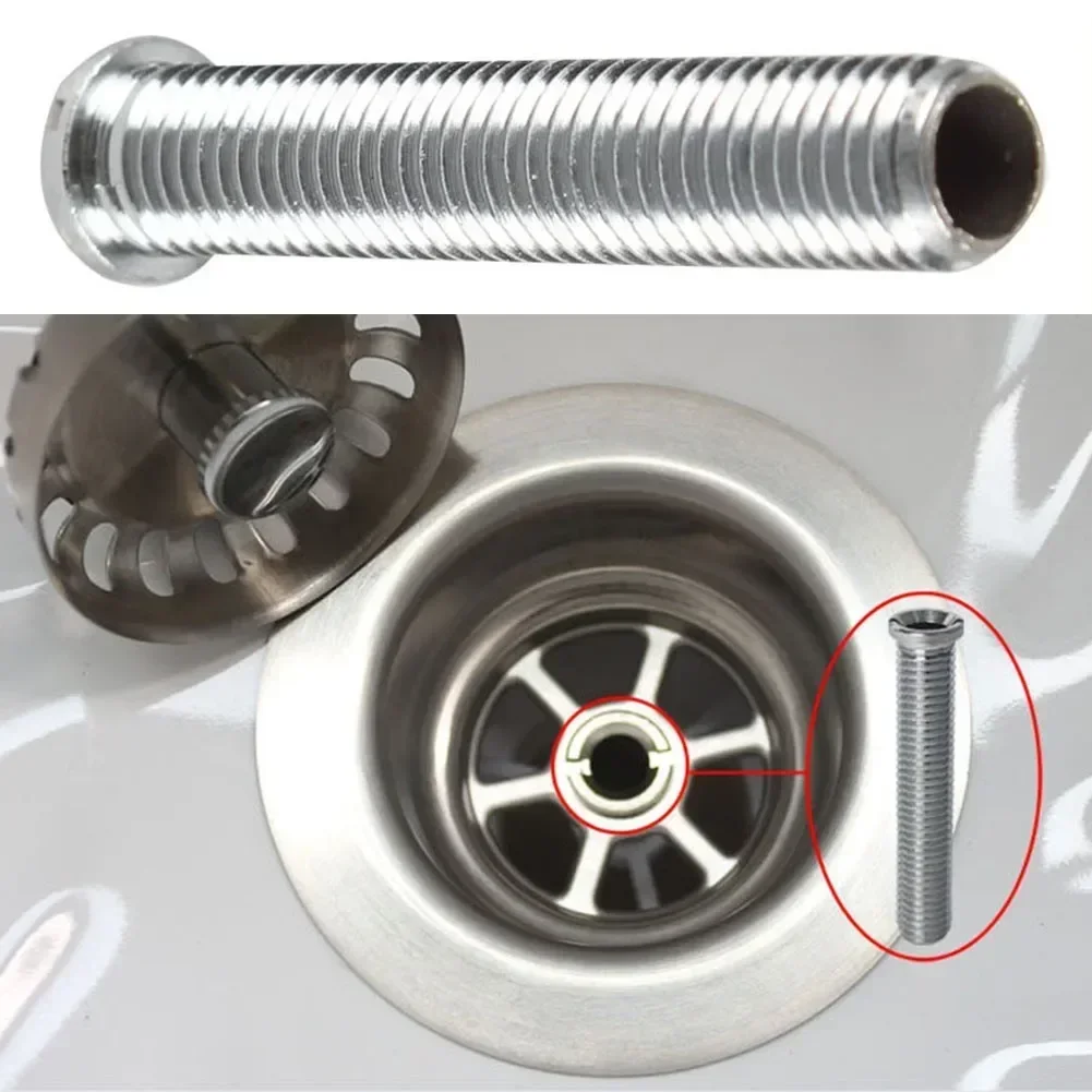 1 Pcs 70 Mm Kitchen Sink Strainer Screw For Kitchen Sink Siphon Bolt Siphon For Sink Screw Practical Brass Sink Bolt Parts