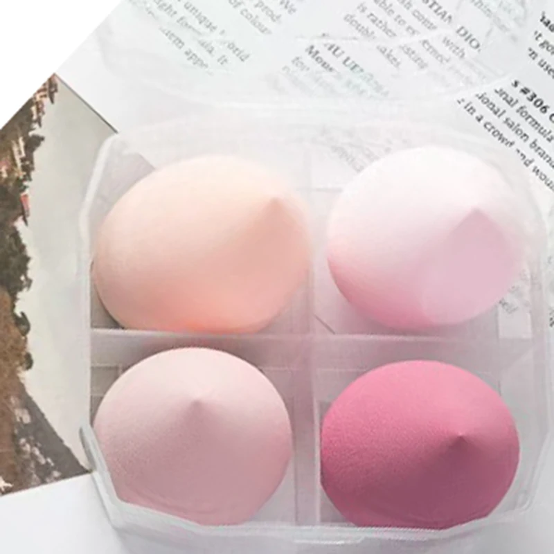 4Pcs/set 7Pcs/set Egg-shaped Makeup Sponge Non-powder-absorbing Ultra-soft, Wet  Dry, Boxed