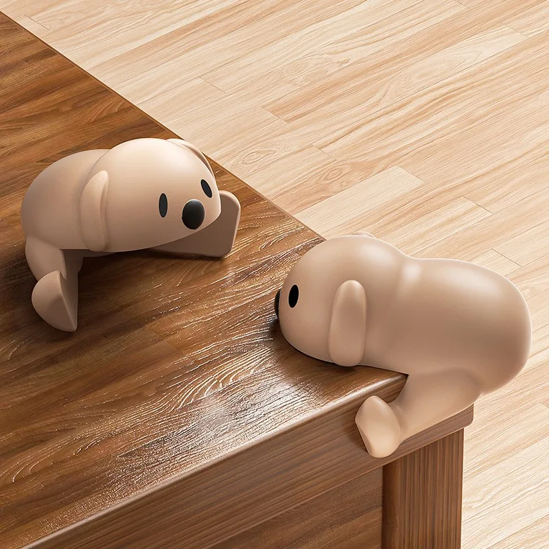 Juego de protectores de mesa de seguridad para bebés y niños, almohadilla suave de borde de mesa, protección de seguridad para el hogar, perro de