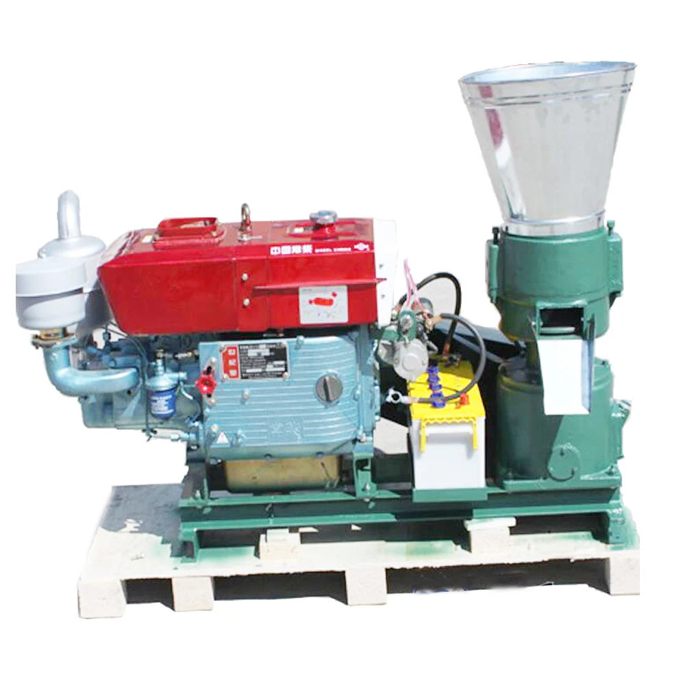 200 Model 15HP Diesel Engine Wood Pellet Mill Machine Feed Pellets Milling Machine for Sale