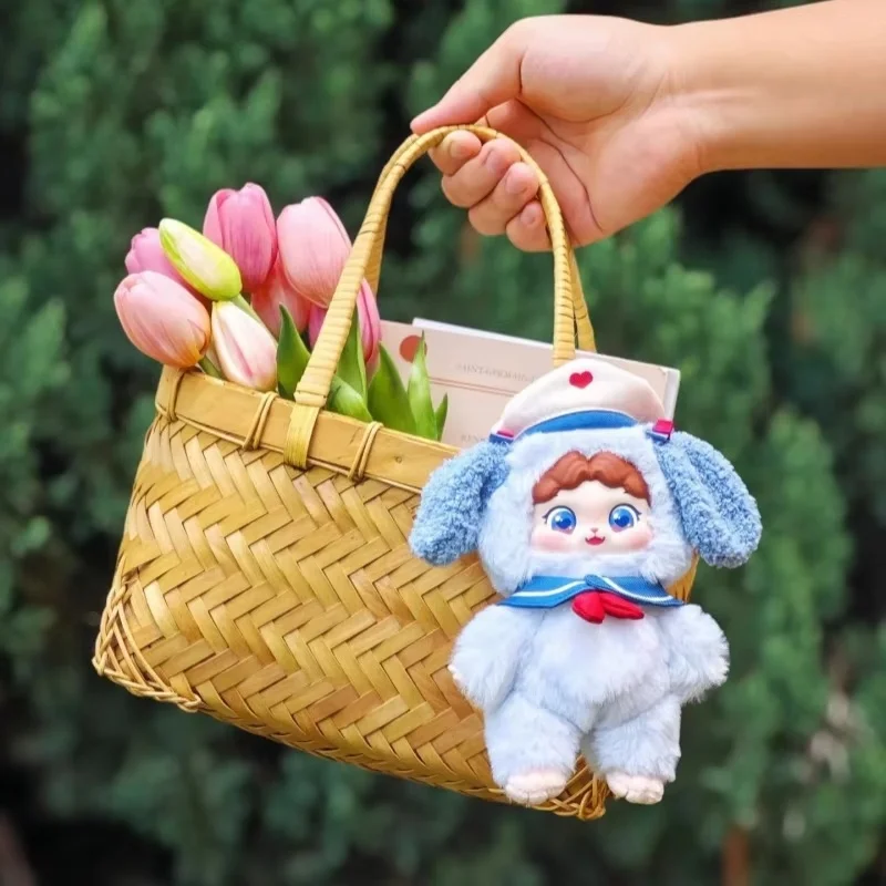 고품질 Puffynose 친구 시리즈 비닐 얼굴 블라인드 박스 봉제 인형 메모 가방 펜던트 장식 유행 Collectible 장난감 선물