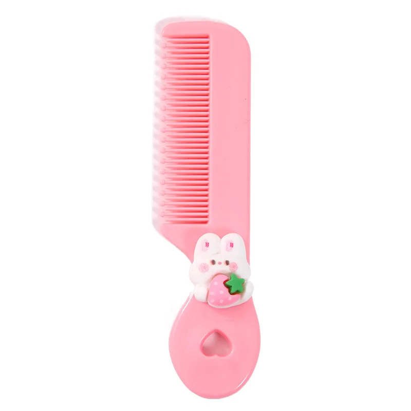 Round Head Comb Small Color Baby Body Care Toddler's Portable Plastic Pregnant Baby  Rounded  Teeth Cartoon