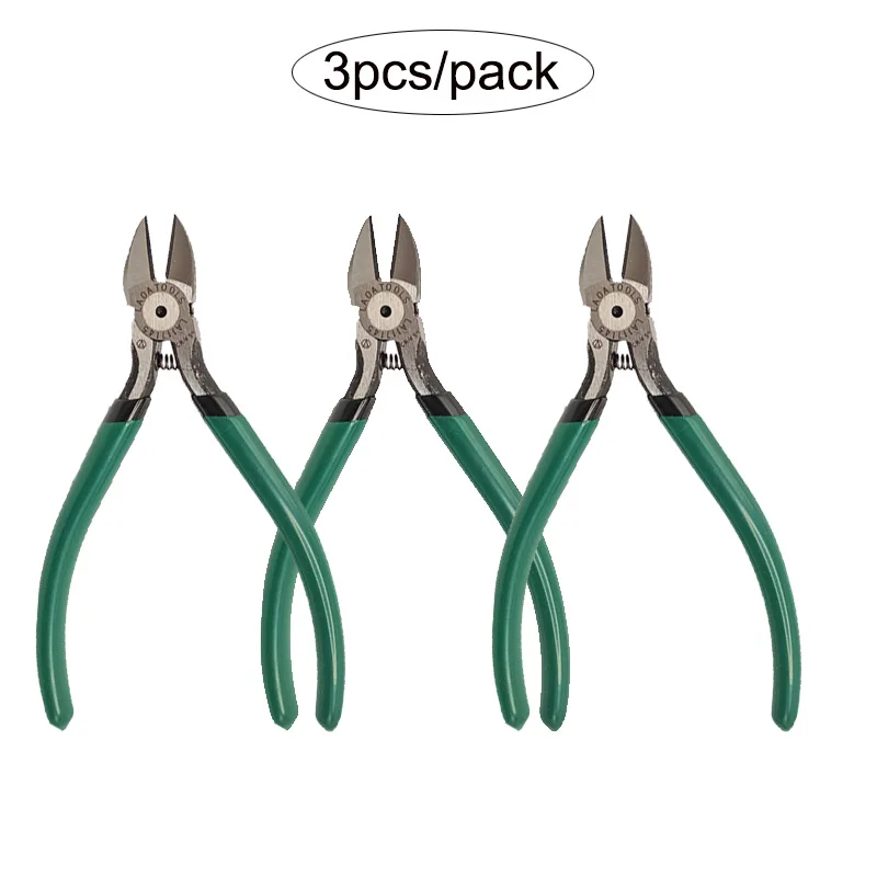 

LAOA 3 шт./упак. 5-дюймовые удобные мини-диагональные кусачки из стали Cr.V диагональные кусачки для мягкой проволоки/пластиковой отделки