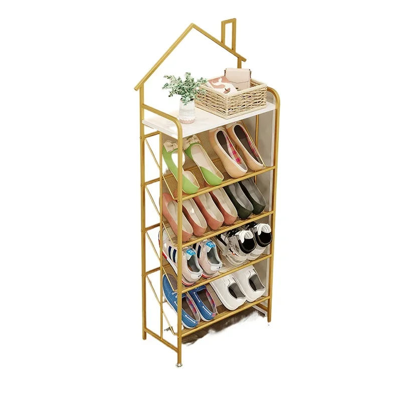 

Door shoe rack Small narrow diagonal simple shoe rack Home door shoes