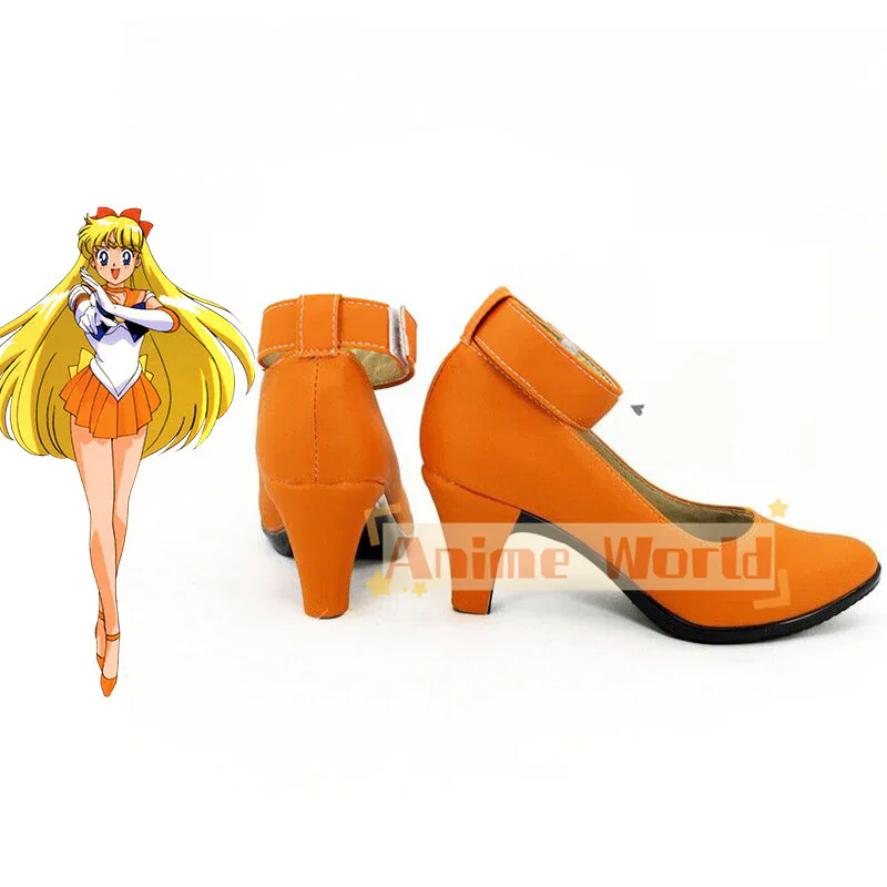 Minako Aino Cosplay Sapatos, Botas De Carnaval De Halloween, Custom Made