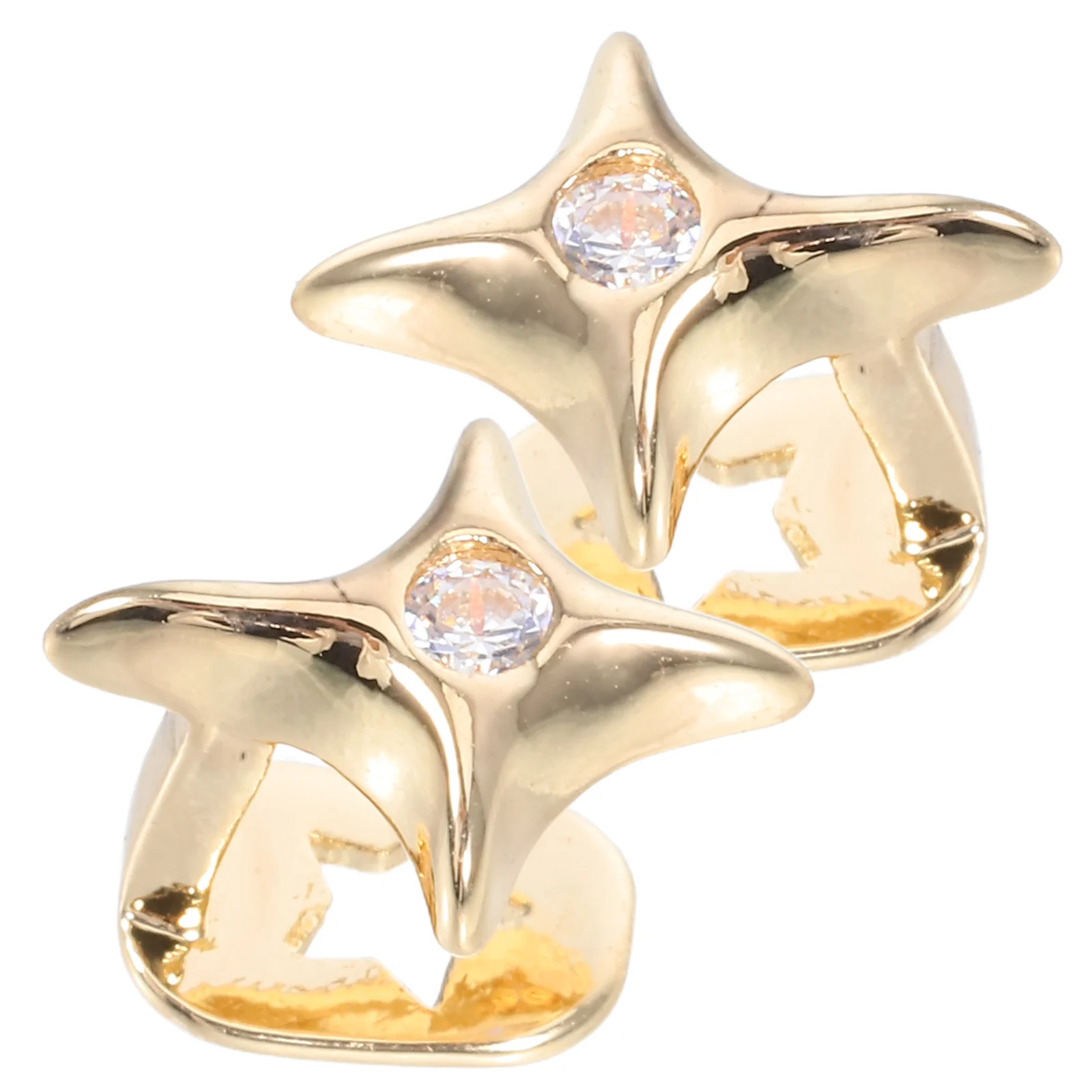 2 قطعة قبعات الأسنان نجمة واحدة الأسنان شواء ل الهيب هوب تأثيري لامعة مجوهرات ارتداء اليومي أداء الحفلات مغني الراب الدعامة الزخرفية