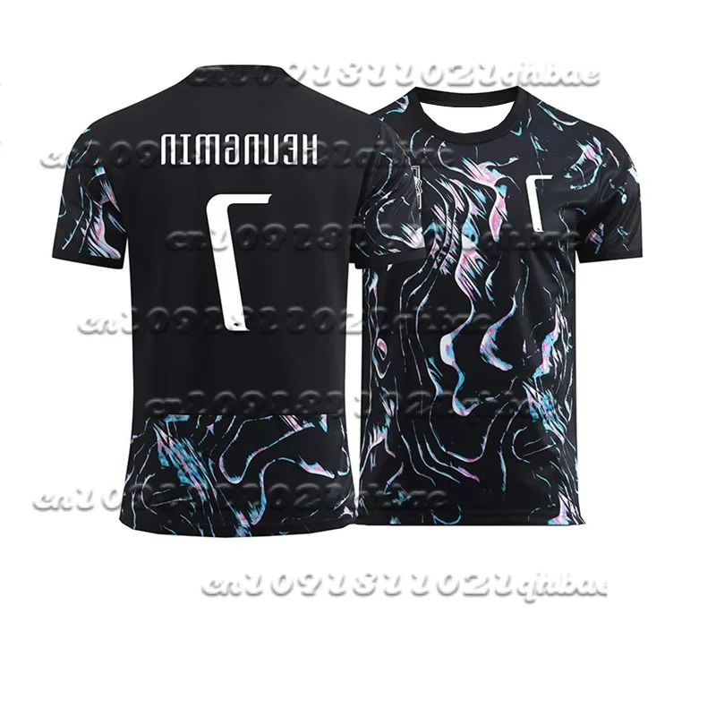 

25 новых футбольных тренировочных футболок, специальное издание, быстросохнущий дышащий спортивный топ с 3D принтом и короткими рукавами