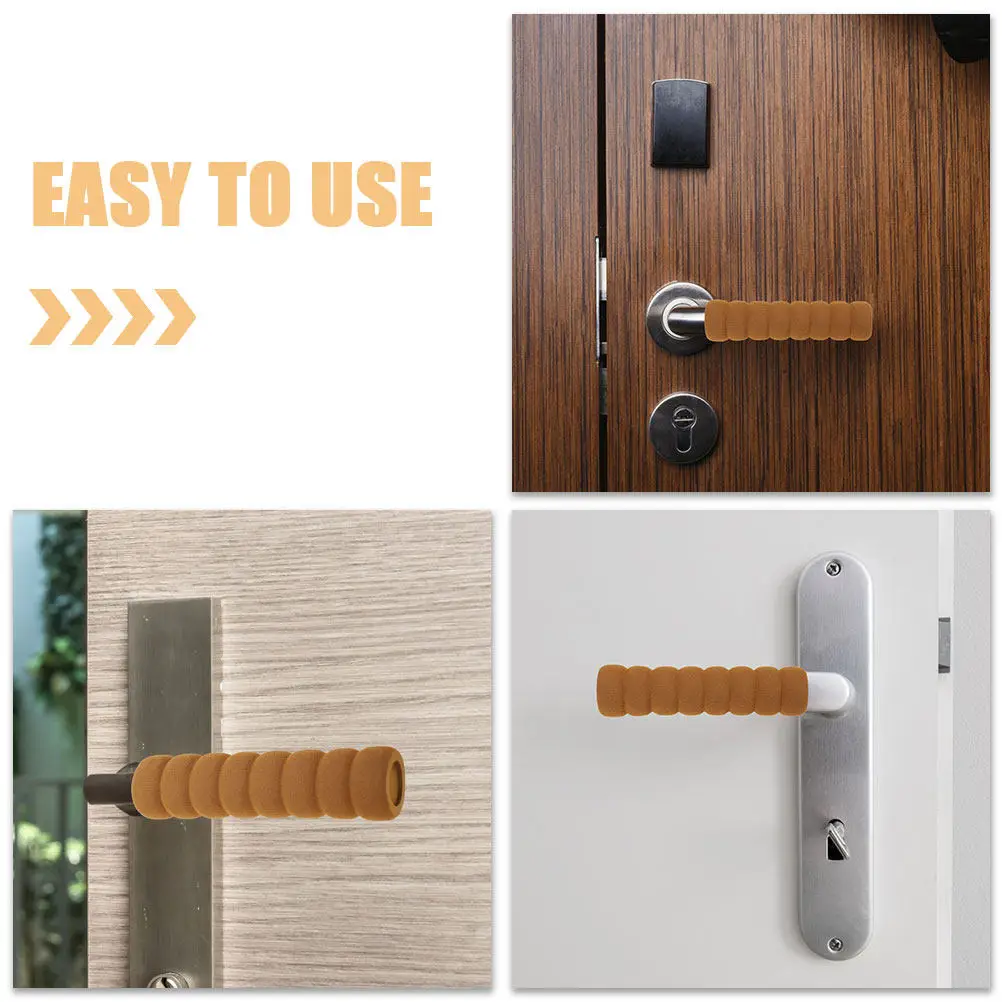6Pcs Door Handle Scratch Protector Anti-Collision Protective Cover for Door Knobs Refrigerator Appliance Handle Covers Winter