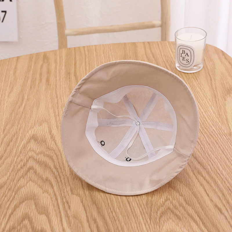 

Cute Bear Baby Bucket Hat Summer Sunscreen Sun Visor Cap for Infant Solid Color Cartoon Kids Boy Girl Fisherman Caps