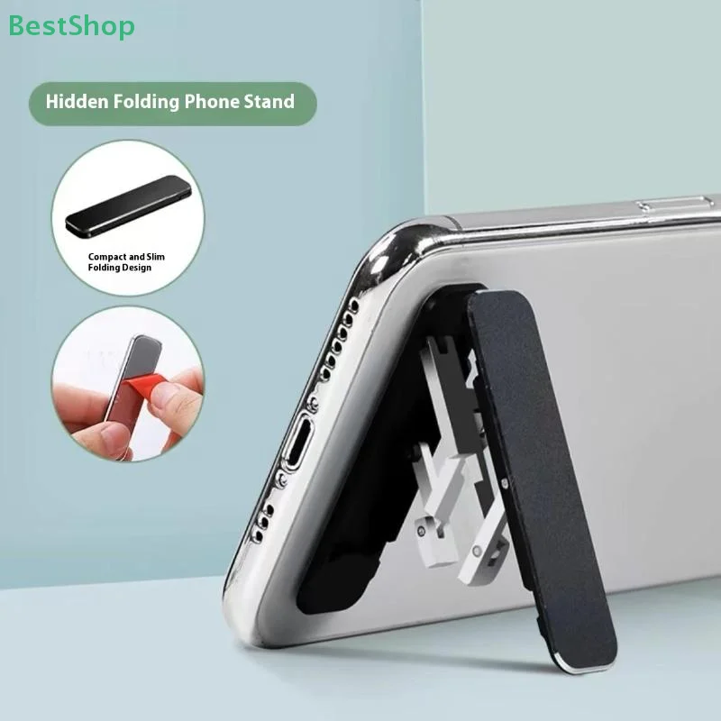 1/3PCS Mini supporto per telefono cellulare pieghevole invisibile supporto per materiale da tavolo in lega di alluminio angolo regolabile per cellulare