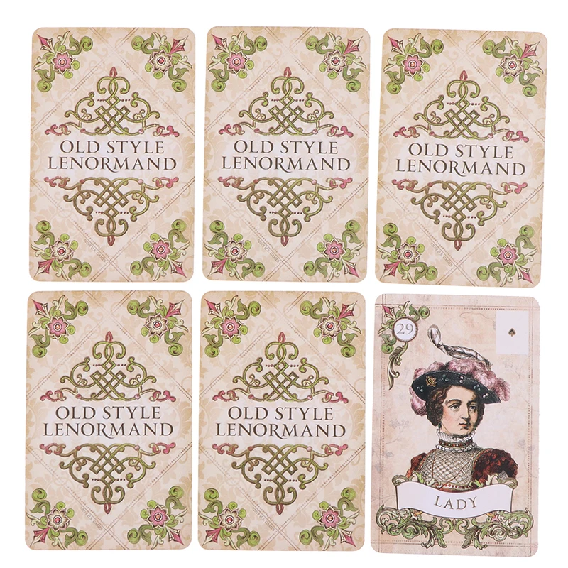 Старый стиль Lenormand, карточка с изображением оракла, карточка-Таро, предсказания, гадания, настольная игра