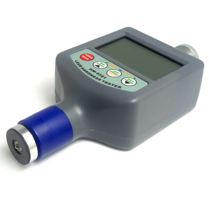 

HM-6561 Rebound Leeb Metal Hardness Tester Meter Direct display of hardness scales HRB, HRC, HV, HB, HS,HL.Durometer