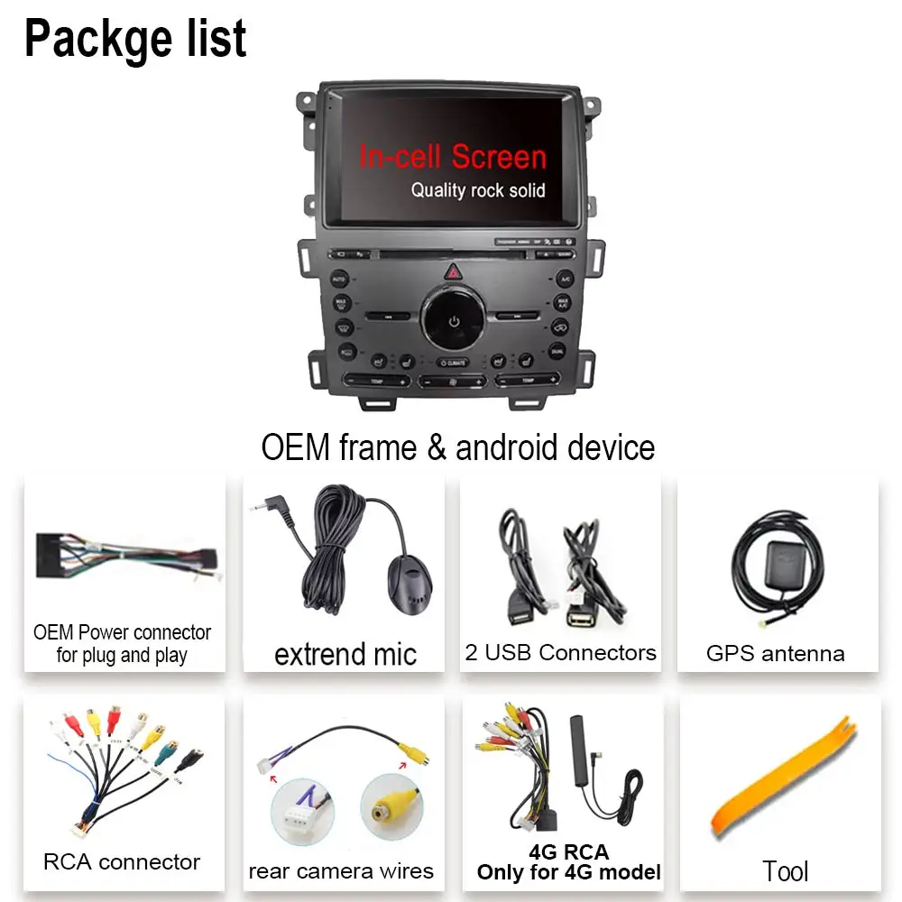 2K Incell Screen Car Dvd Android 15 For Ford Edge 2011 2012 2014 2015 Auto Radio Stereo Multimedia Player GPS Navigation Carplay - Image 6