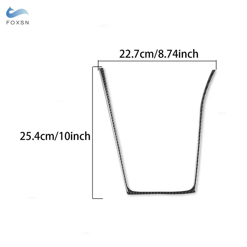 Car Accessories Center Gear Shift Panel Frame Trim Soft Carbon Fiber For Opel Astra H MK5 2004 2005 2006 2007 2008 2009 2010