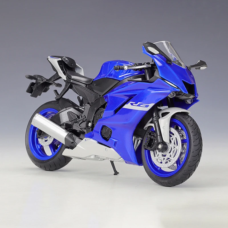 WELLY 1:12 Scale Diecast Alloy YAMAHA YZF-R6 Heavy-duty Motorcycle Toys Cars Model Classics Adult Souvenir Gifts Static Display