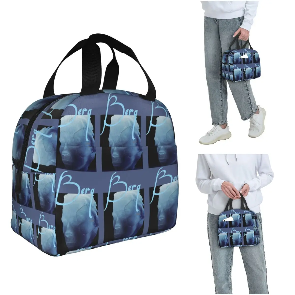 

Термосумка Berq для обедов: портативный ланч-бокс для женщин и детей, изолированная сумка для еды