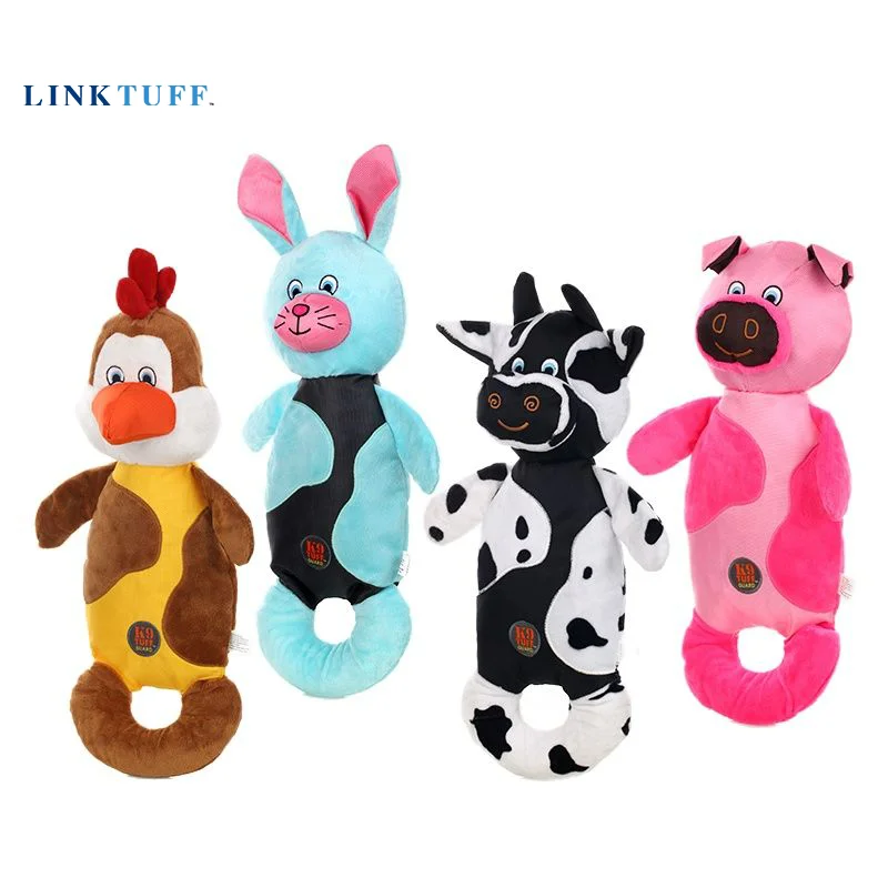 

Linktuff Pet Dog Squeaky Training Toys - Rabbit/Cow/Chicken/Pig