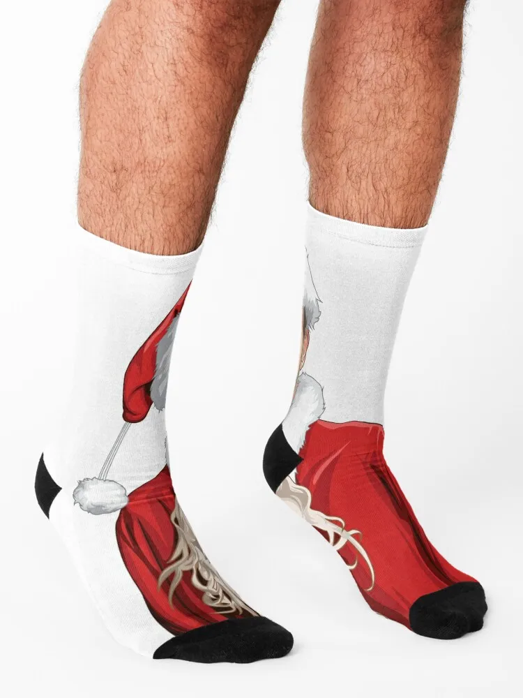 Bad Santa calcetines cálidos para hombre y mujer, botas de senderismo