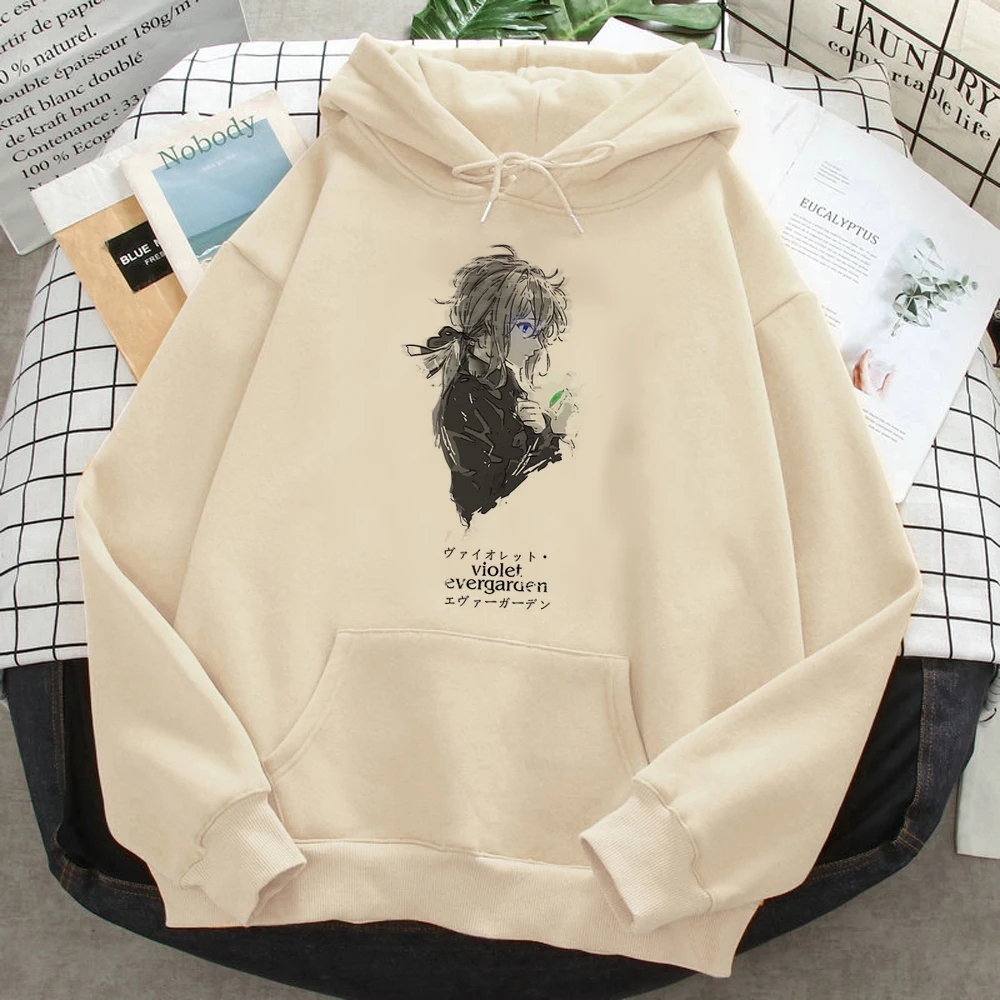 Violet Evergarden hoodies women 90s gothic y2k aesthetic Hooded Shirt women long sleeve top sweater