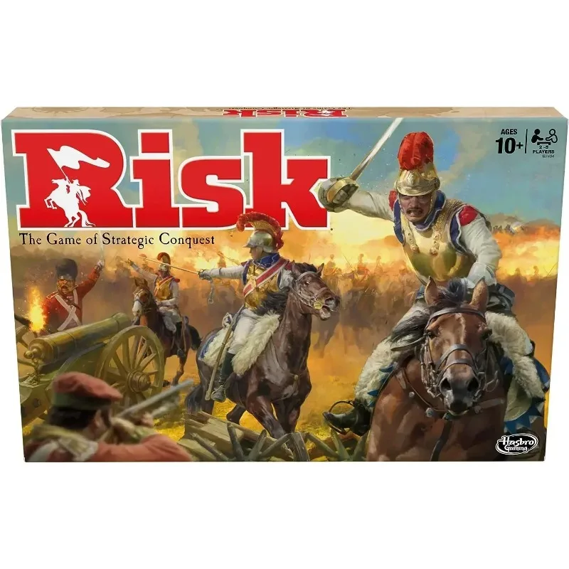 Risk board game, strategy game suitable for 2-5 players, strategy board game for teenagers, adults, and families, war game, suit