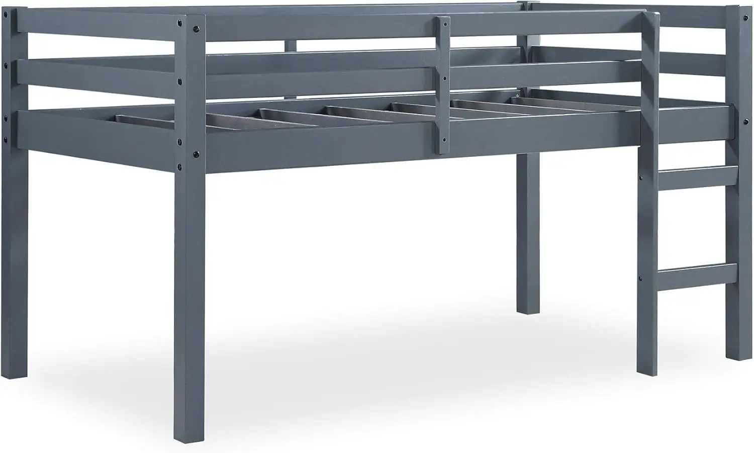 Milton Junior Twin Loft Bed, Grey