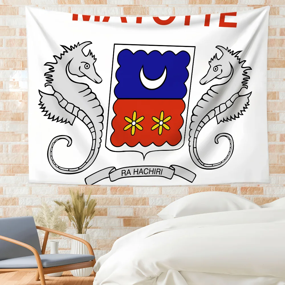 Mayotte flag Custom Camping Garden Decor Party Backdrops Wall Art Family Gifts
