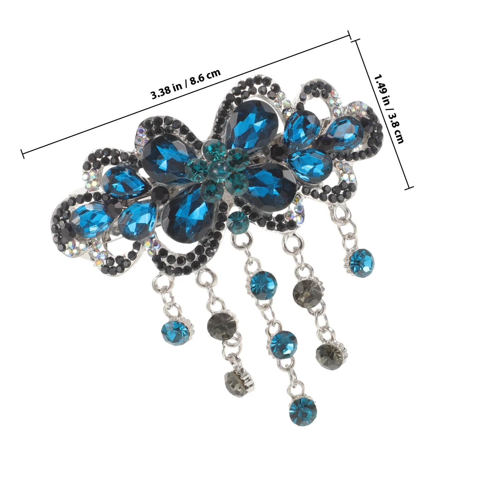 Jepit Rambut Berhiaskan Batu Rhinestone, Jepit Rambut Alloy dengan Pegas untuk Pesta Pernikahan, Penataan Rambut Pengantin, Penjepit Rambut