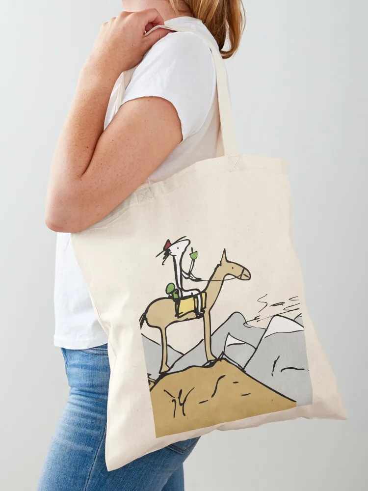 

Gaucho on horseback with his mate. Tote Bag canvas tote foldable reusable bag ecological bags Candy bags