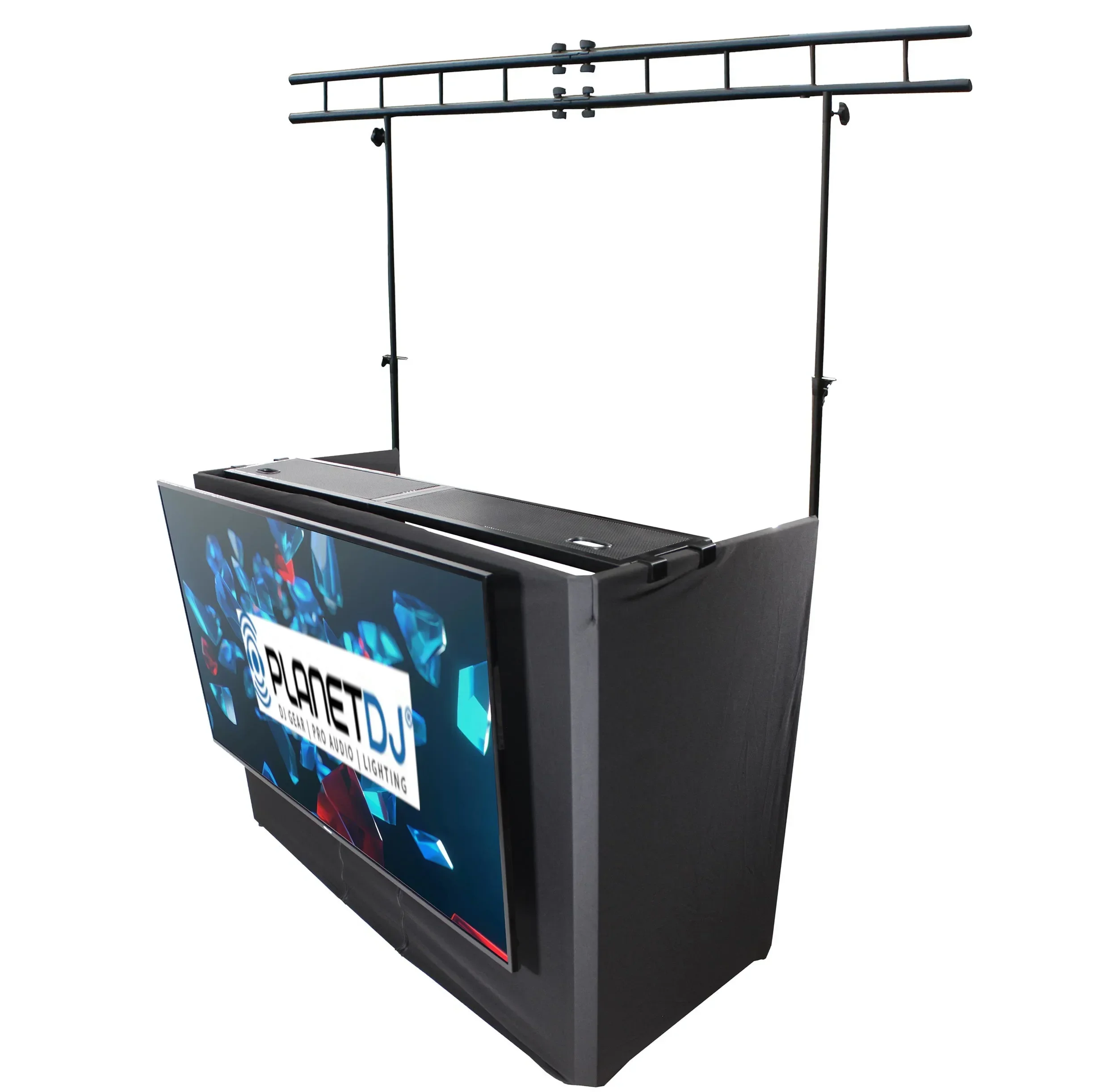 (ส่วนลดใหม่) ProX XF-MESA MEDIA DJ Facade Table Workstation พร้อมแพ็คเกจ Truss