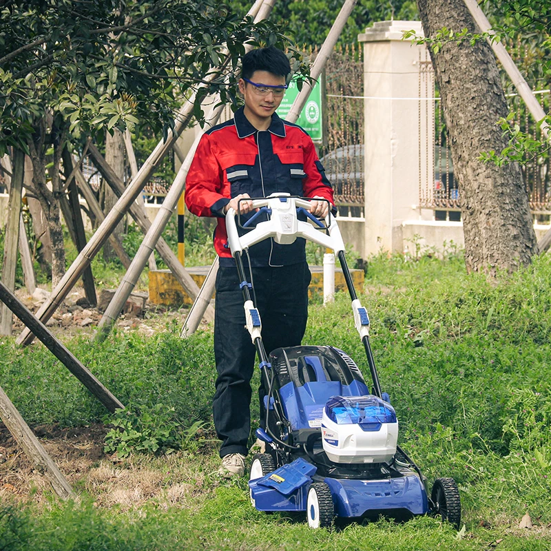 Solid Tires Lawn Mowers Robot Automatic Chinese Zero Turn Portable Self Propelled Lawn Mower With Mini Hay Baler