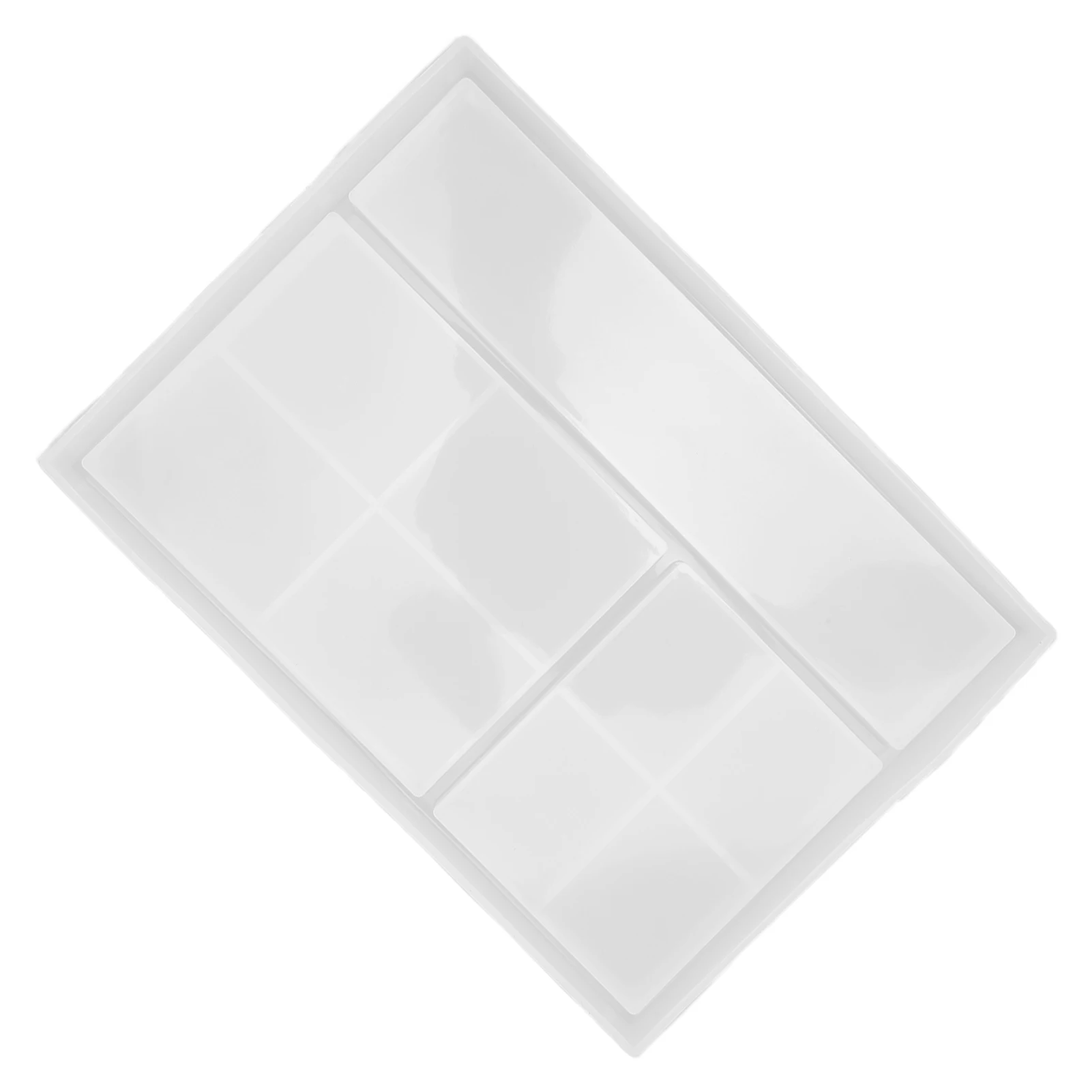 ZK40 DIY 크리스탈 에폭시 트레이 금형 재사용 가능 쉽게 Demold 멀티 그리드 보석 상자 금형