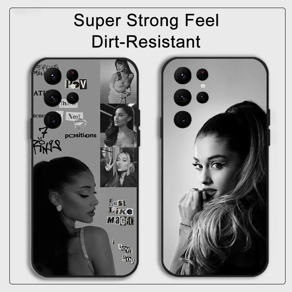 A-Ariana singer G-Grande yes Phone Case  Samsung S series s20 s21 s22 s23 s24 FE Plus Ultra TPU Soft to Skin-friendly case