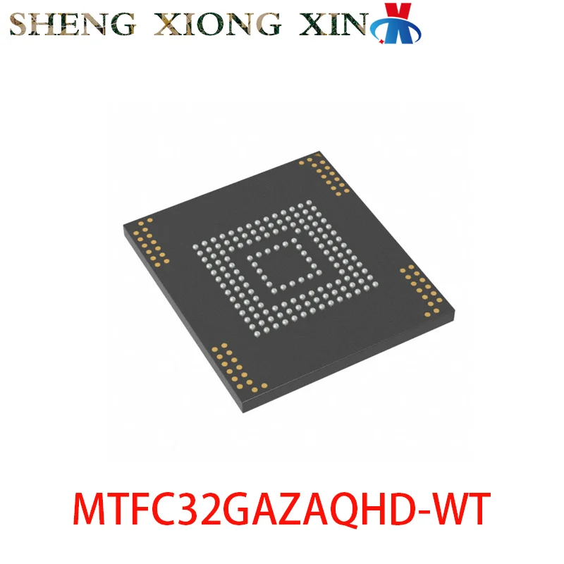 

5pcs/lot 100% NEW MTFC32GAZAQHD-WT 153-VFBGA Memory Chip MTFC32G AM124 Integrated Circuit