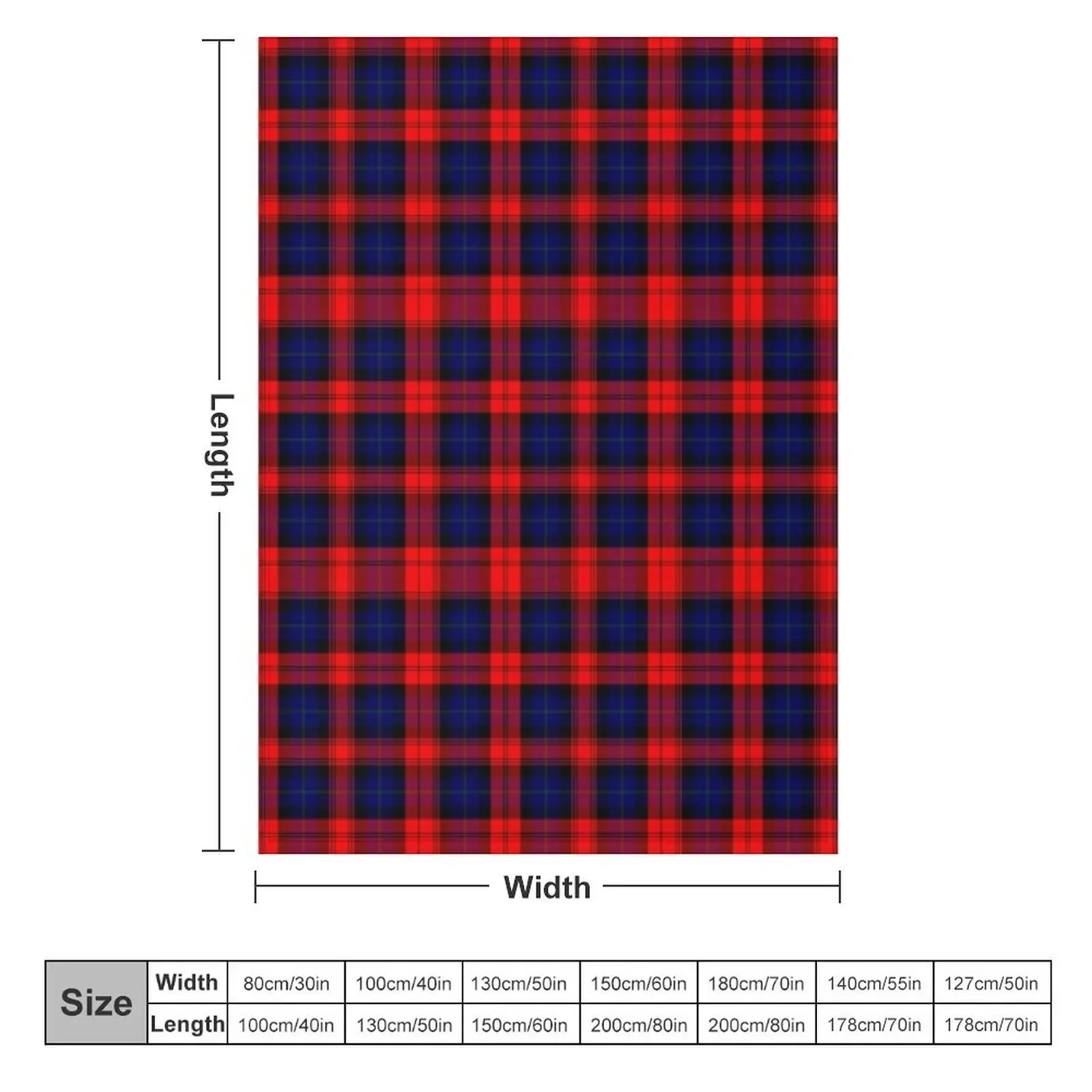 Clan MacLachlan Tartan Throw Blanket Beach Warm Blankets