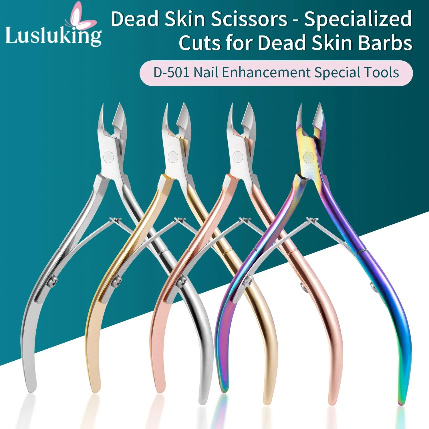 6mm Blade Fingernail Toenail Cuticle Nipper Trimming Stainless Steel Nail Clipper Cutter Cuticle Scissors Plier Manicure Tools