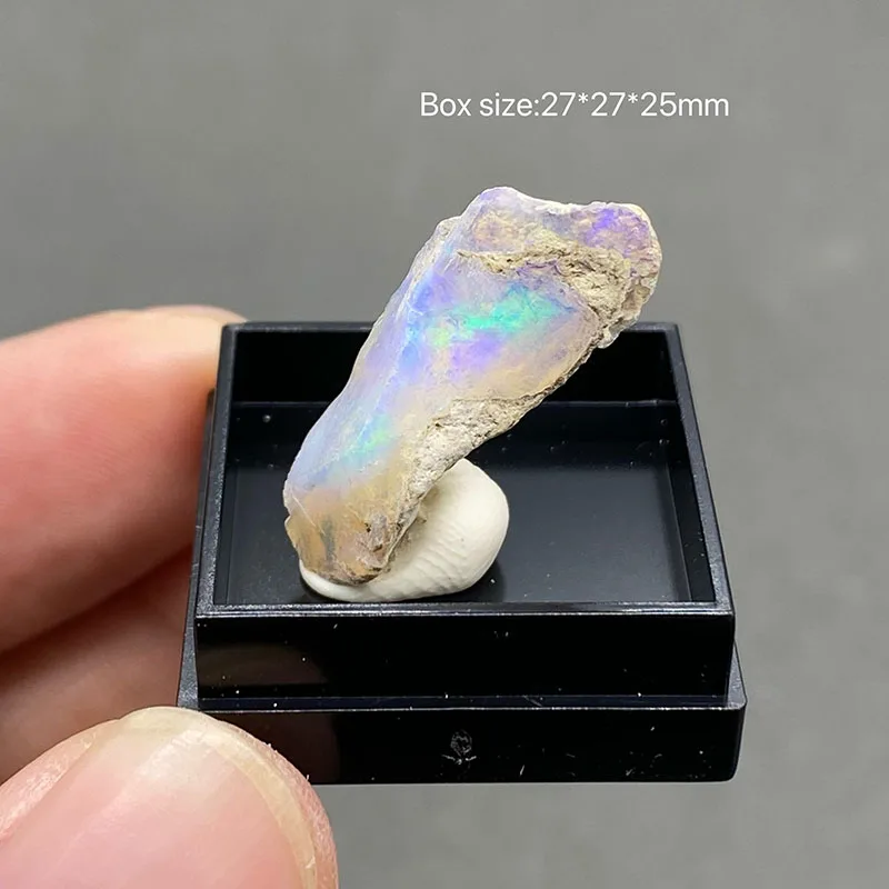 

100% natural Top Color mountain opal gem Bead pendant mineral specimen Home Decor Collectibles box size ：27*27*25mm