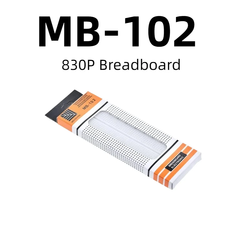 MB‑102 Solderless Breadboard 830 Points White Experiment Circuit Board 165×55×10mm Prototype Bread Board For Arduino DIY