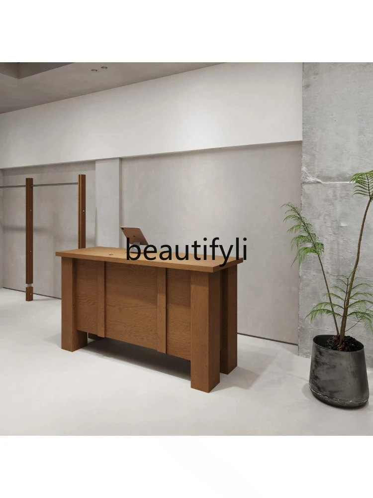 Clothing store checkout page Bar counter Jane Han counter Women's clothing store High-end reception desk Front desk