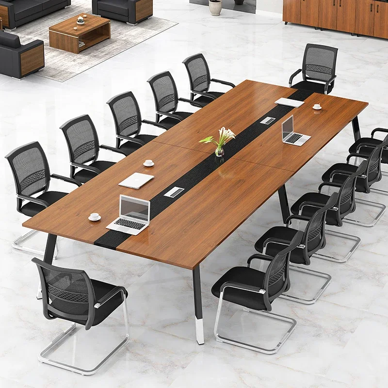 

High Quality Tables Meeting Wooden Conference Table For Office Rooms Switch Socket Conference Table