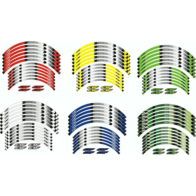

"21 "18 RIM WHEEL STRIPES STICKERS FOR Honda CRF 450RX 450X/L 250RX/X/L/F 230L/F
