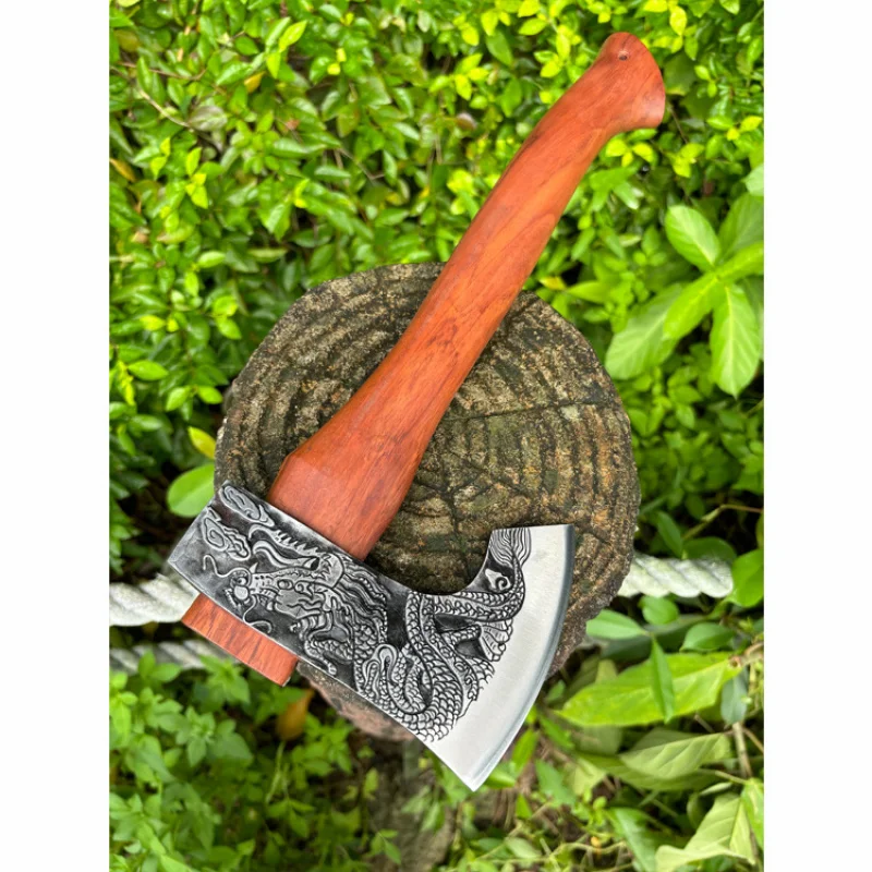 Town house dragon and Phoenix chopping wood and cutting trees outdoor multifunctional high hardness gardening axe