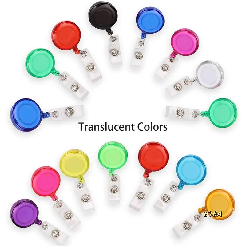 

Retractable Badge Reels Badge Reels Retractable 30 Pack Colorful Badge Clips Holders For Name ID Card Key Card
