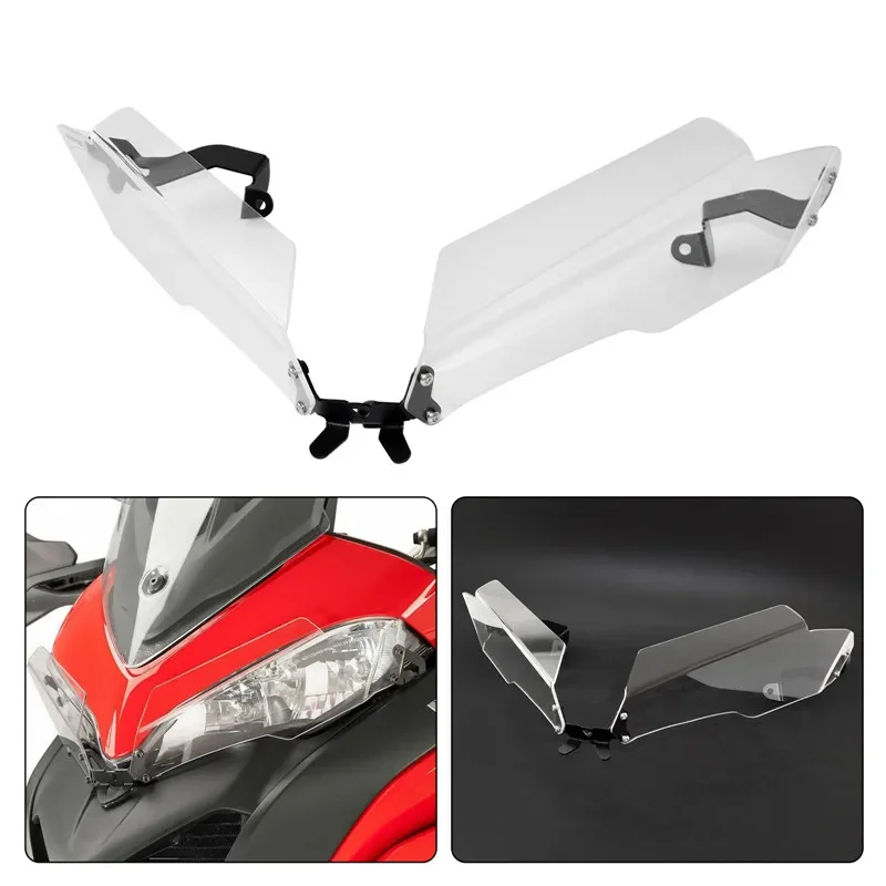 Motorbike Headlight Head Lamp Light Grille Guard Cover Protector For Ducati Multistrada 950 1200 1260 MTS1260S MTS950 2015-2021